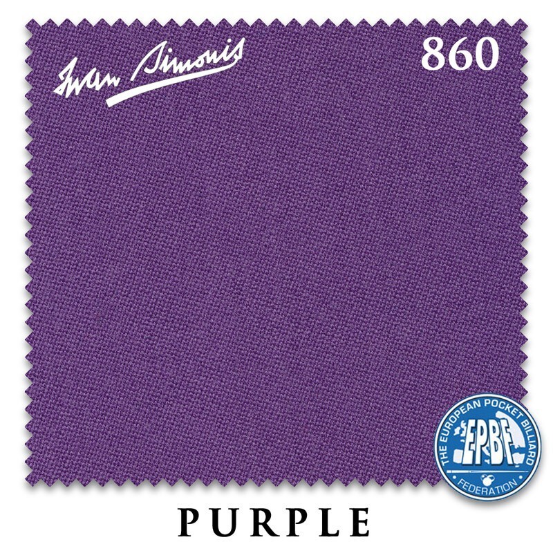 9' Simonis 860 Pool Table Cloth - Purple - AUTHORIZED DEALER