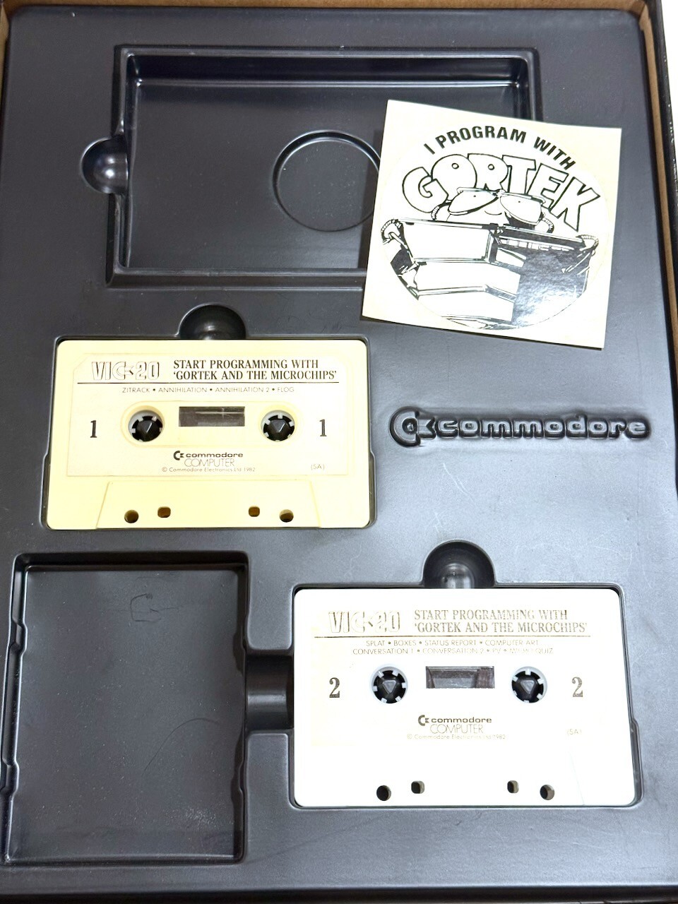 Gortek and the Microchips for Commodore Vic-20 1982 *RARE*