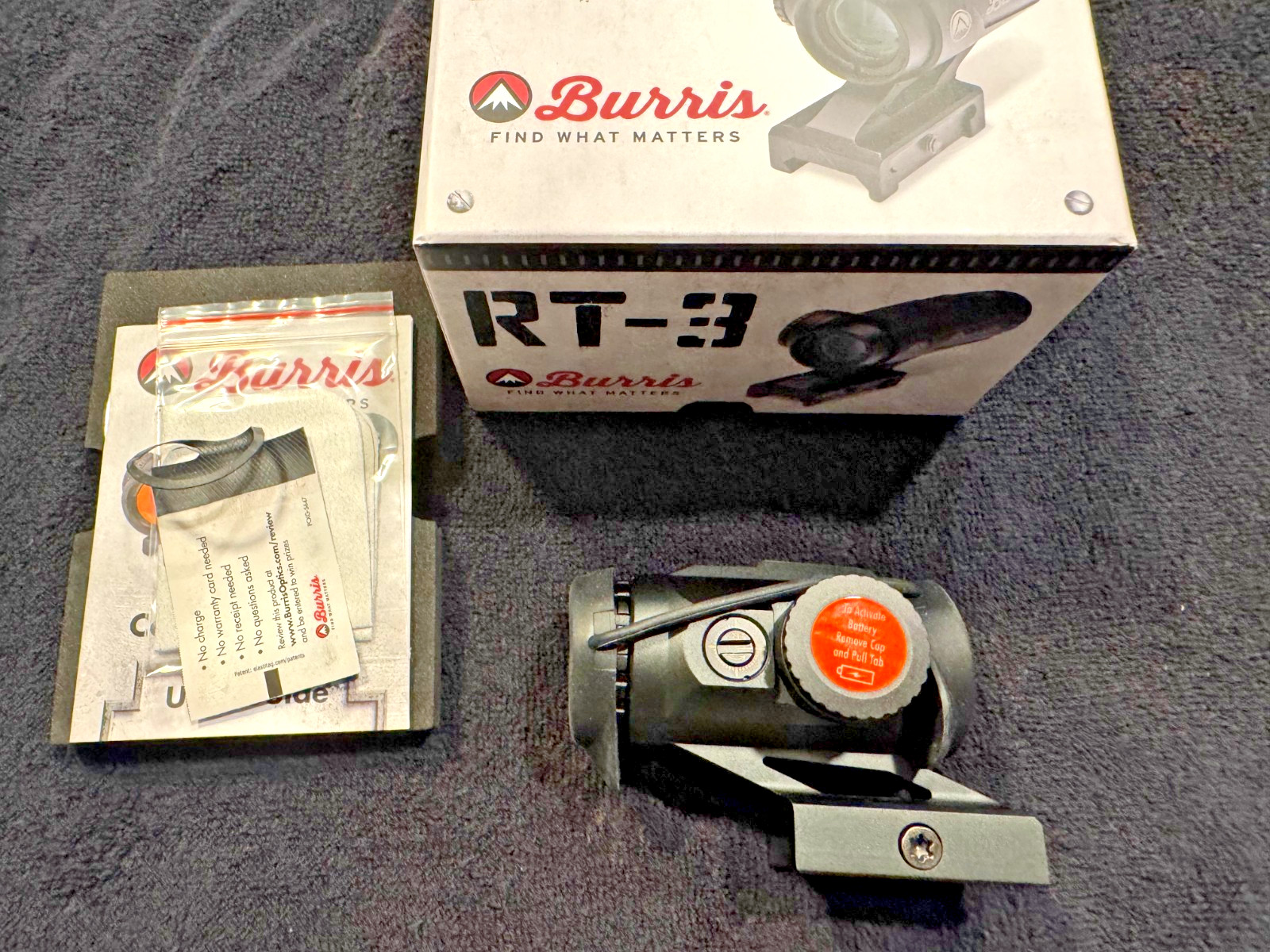BURRIS RT-3 Ballistic 3X Reticle 3X Magnification Compact Red Dot Sight (300262)