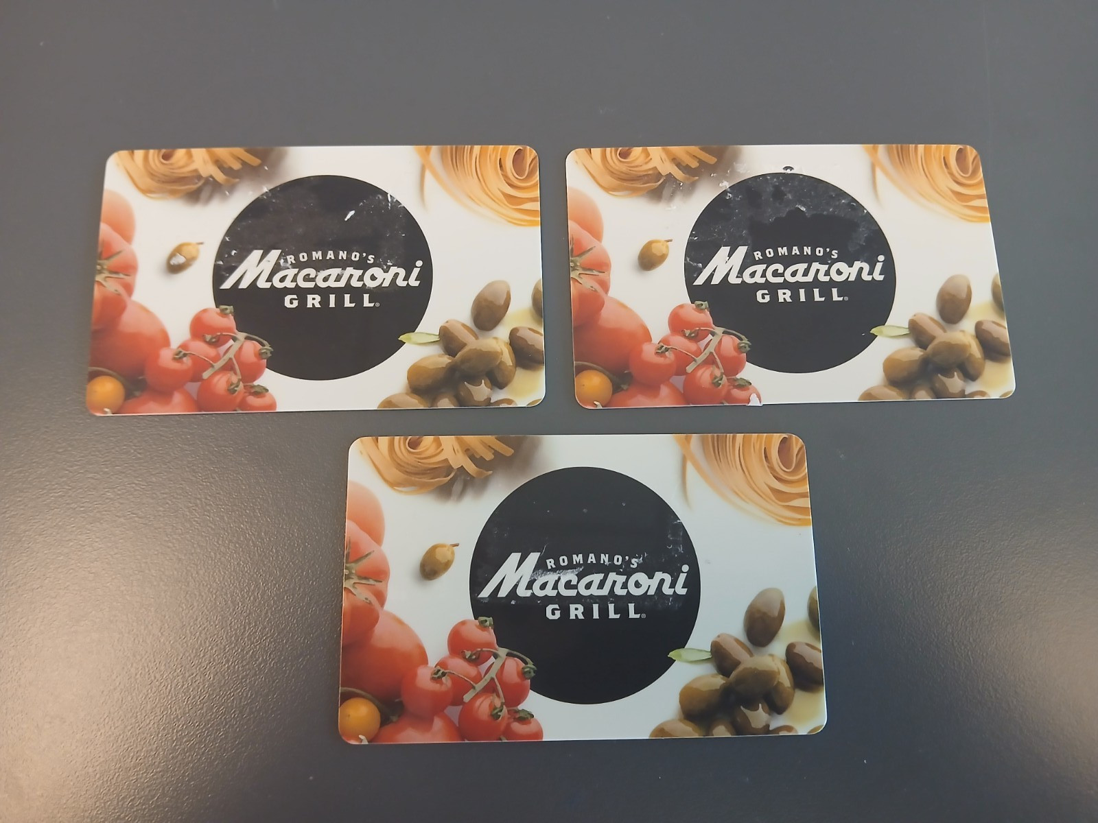 Romano's Macaroni Grill Gifts Cards $50 x 3. FREE SHIPPING