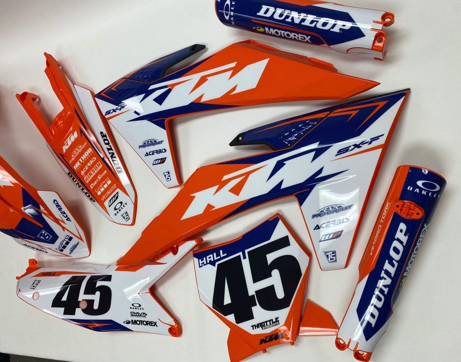 GRAPHICS AND PLASTIC KTM 2023-2024 KTM 125-450 SX SX-F XC XC-F DART GRAPHIC KIT