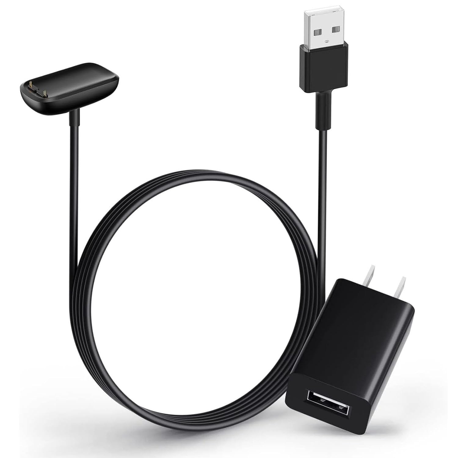 Charger Cable and Wall Adapter Replacement for Fitbit-Charge-6/Charge-5/Luxe Fit
