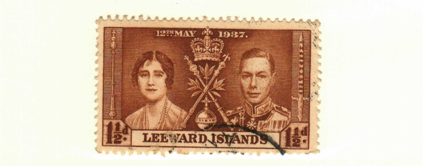 Leeward Islands #101 used  QEII Coronation