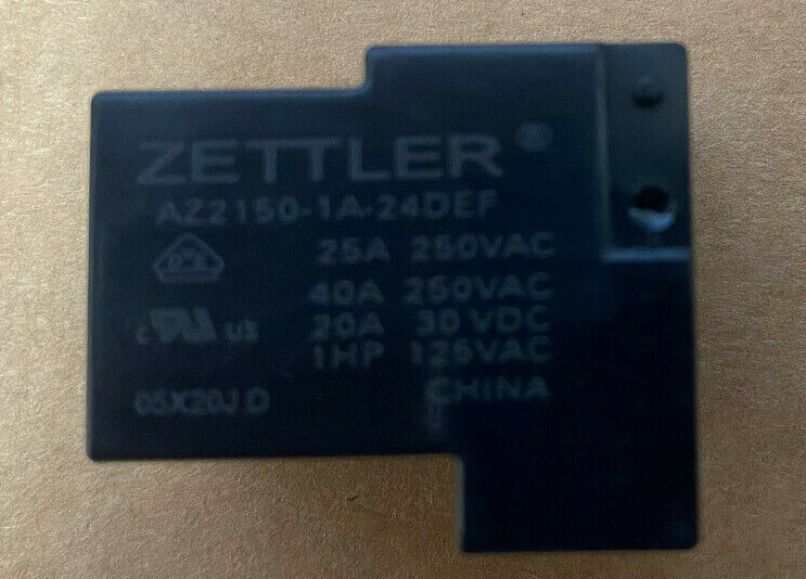 American Zettler AZ2150-1A-24DEF - 24VDC 40A RELAY FOR DEXTER DRYER 9857-147-001