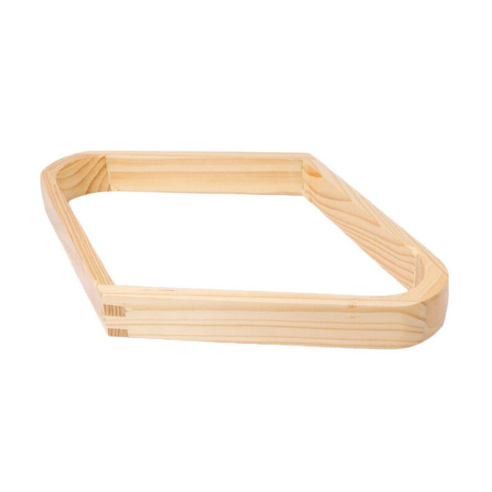 WOODEN TIMBER Pool Billiard Table 9 ball Diamond Triangle Rack for 2 inch Balls