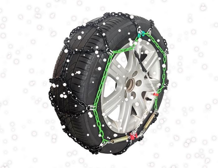 Green Valley TXR9 Winter 9mm Snow Chains - Car Tyre for 15" Wheels 205/70-15