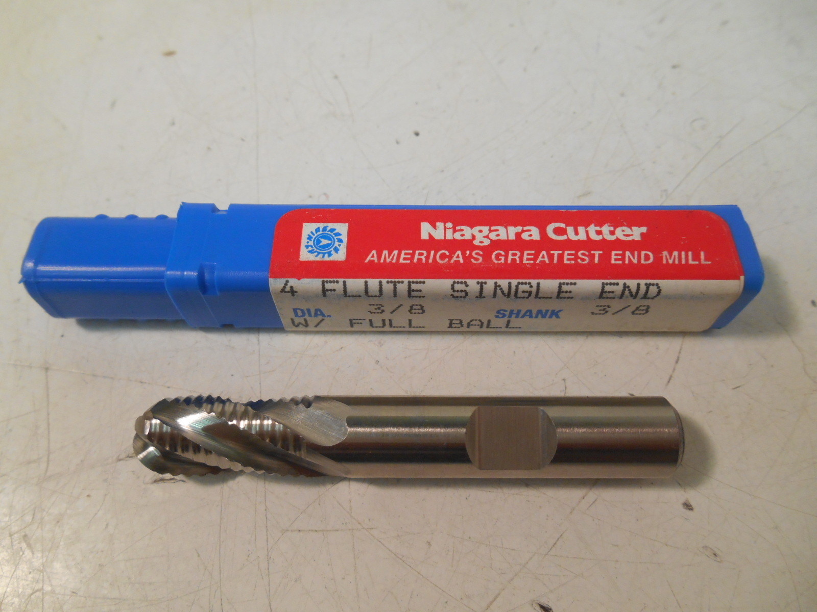 NIB Niagara 44849 Cobalt Ball Endmill:  3/8" Cut & Shank Dia, 2-1/2" OAL N44849