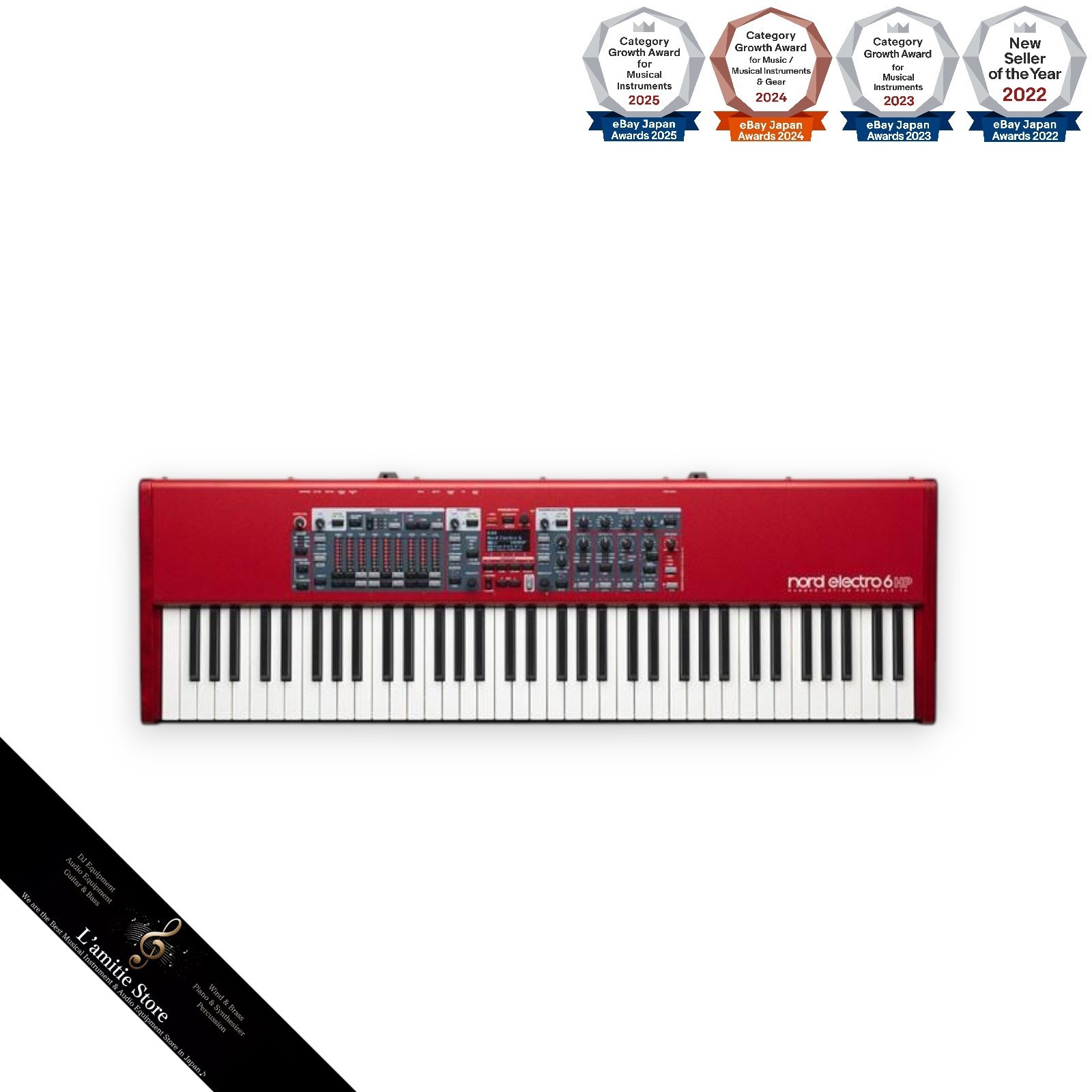 Nord Electro 6 HP 73 Note Hammer Action Portable Electronic Keyboard JP Electro6