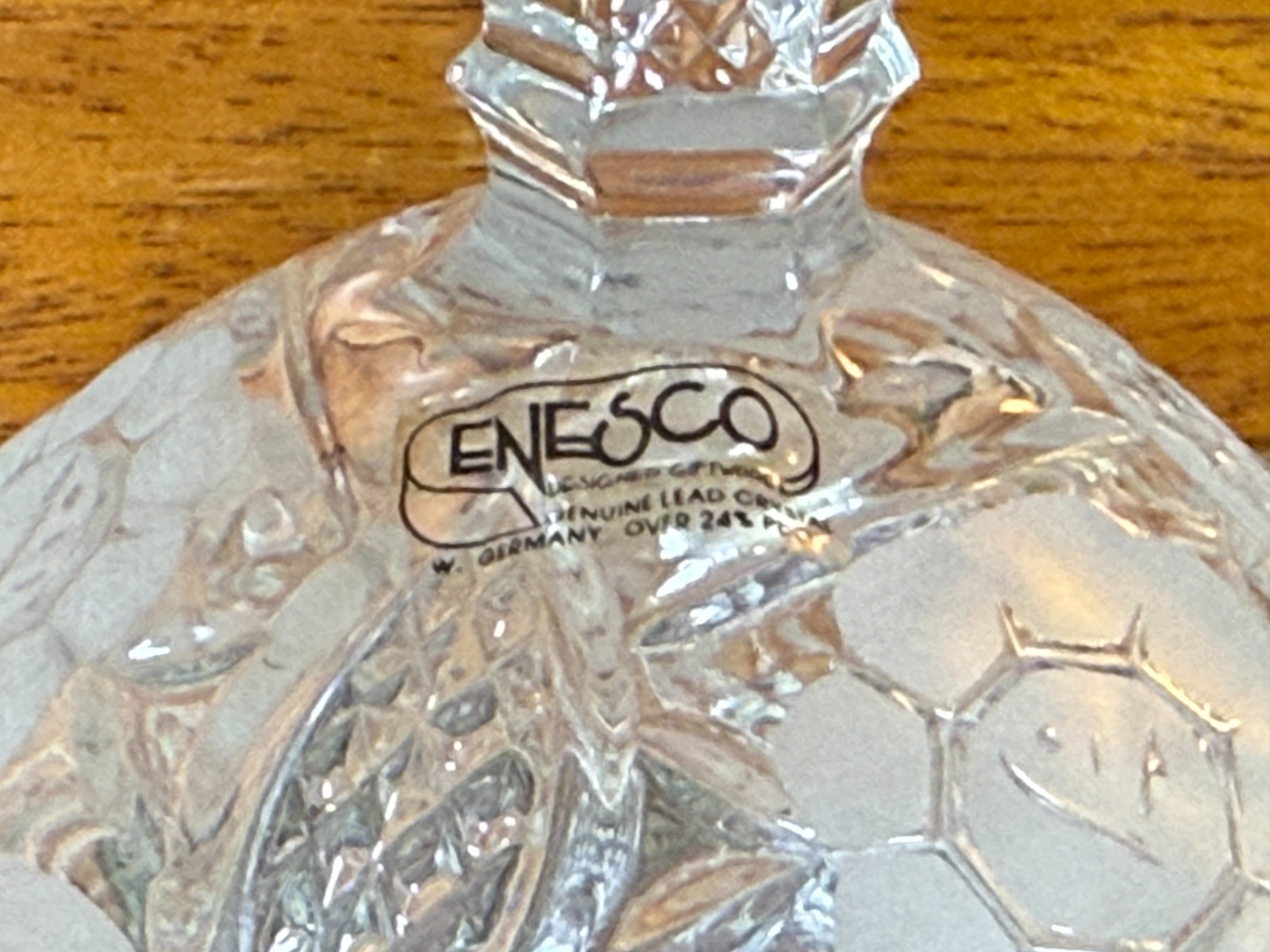 Enesco 24% Lead Crystal Lidded Candy Dish