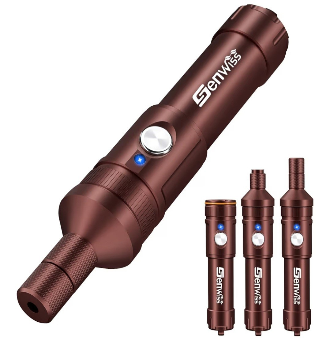 Dive Light 2000 Lumen Scuba Diving Flashlight Adjust. Beam IP68 Waterproof- Red