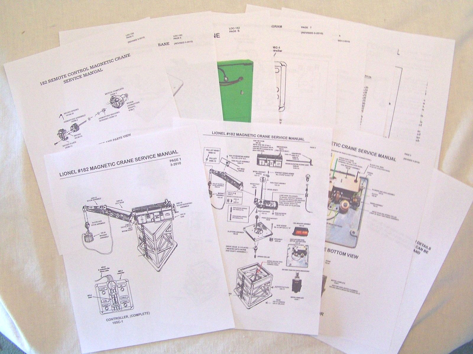 1946-49 Lionel 182 Magnetic Operating Crane Service Manual