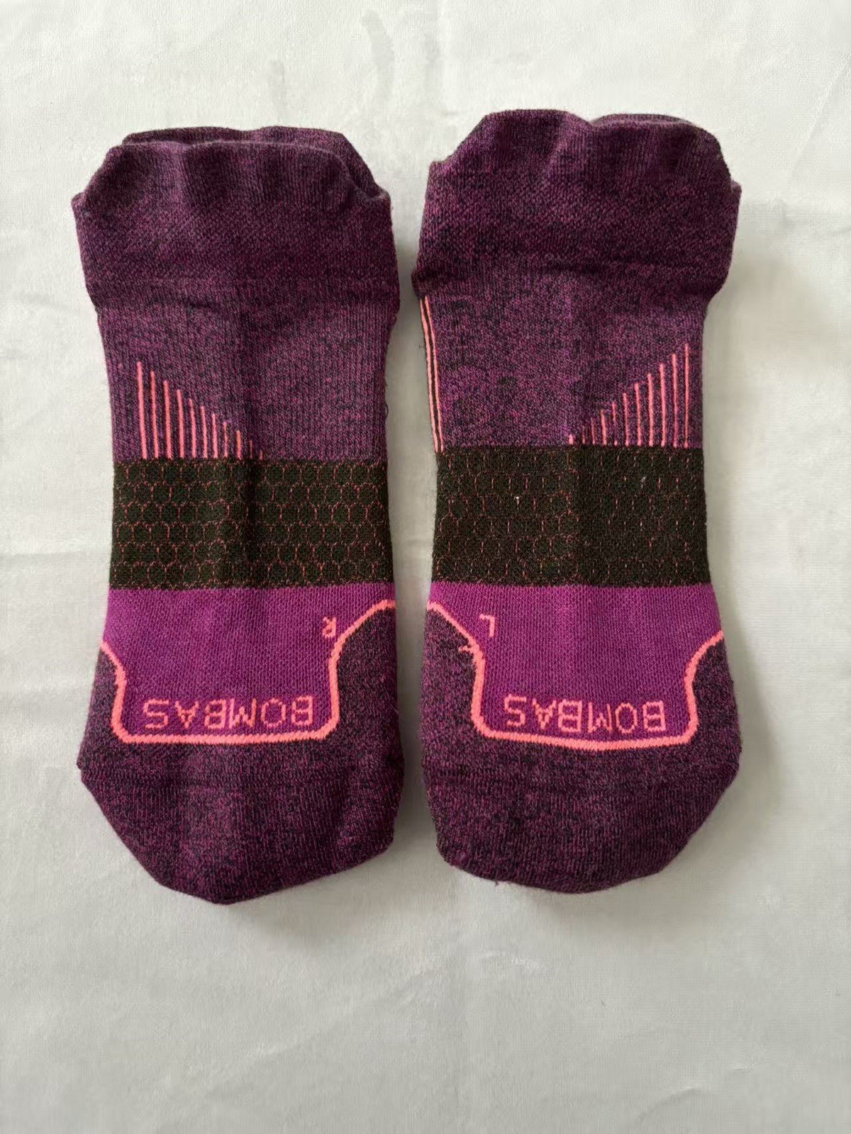 3 pairs Bombas Ankle running Socks size M
