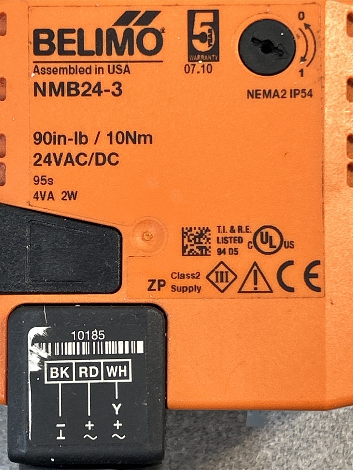 Belimo NMB24-3 24VAC/DC Damper Actuator