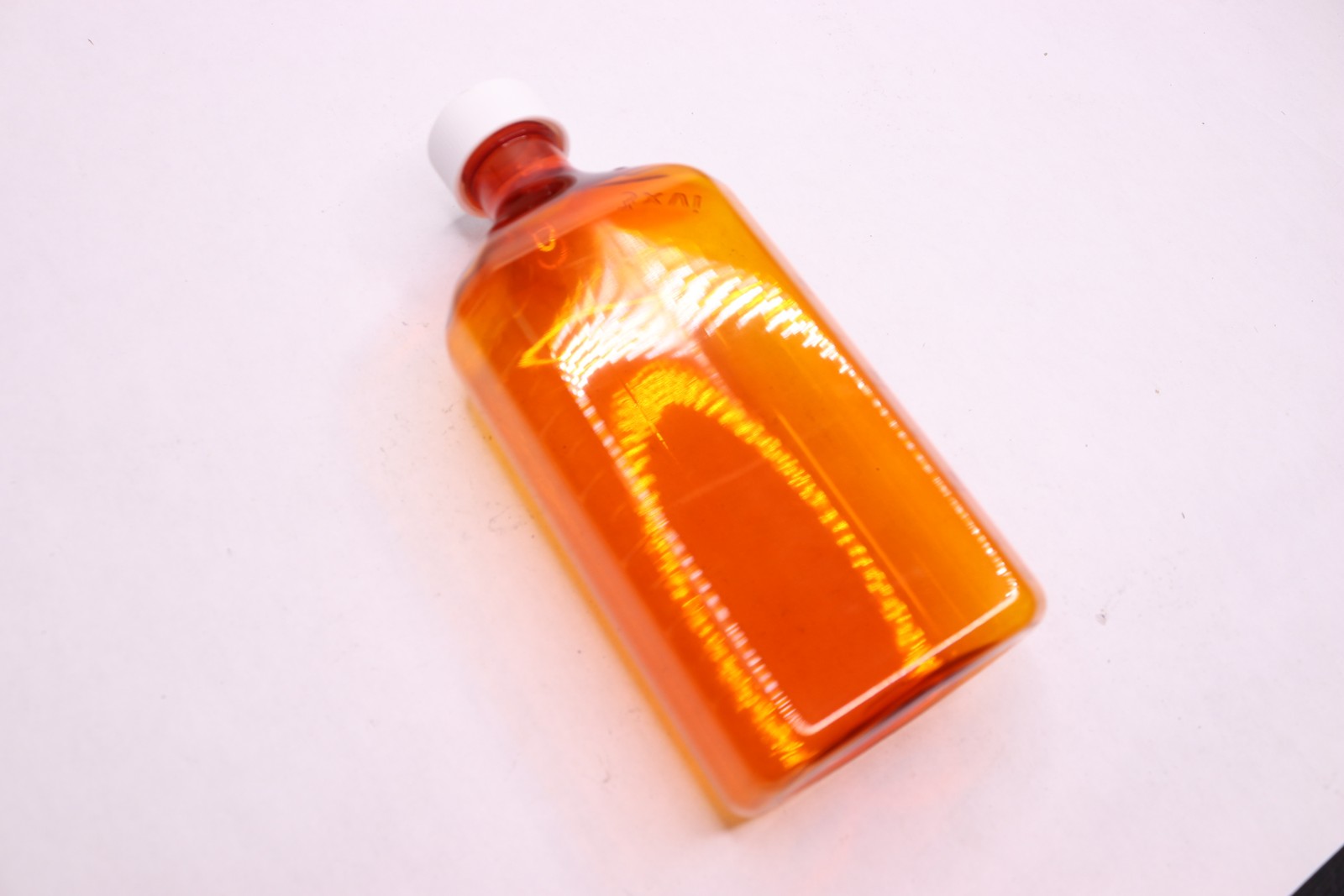 Empty Liquid Medicine Bottle Plastic Orange 400ML -As Shown Only