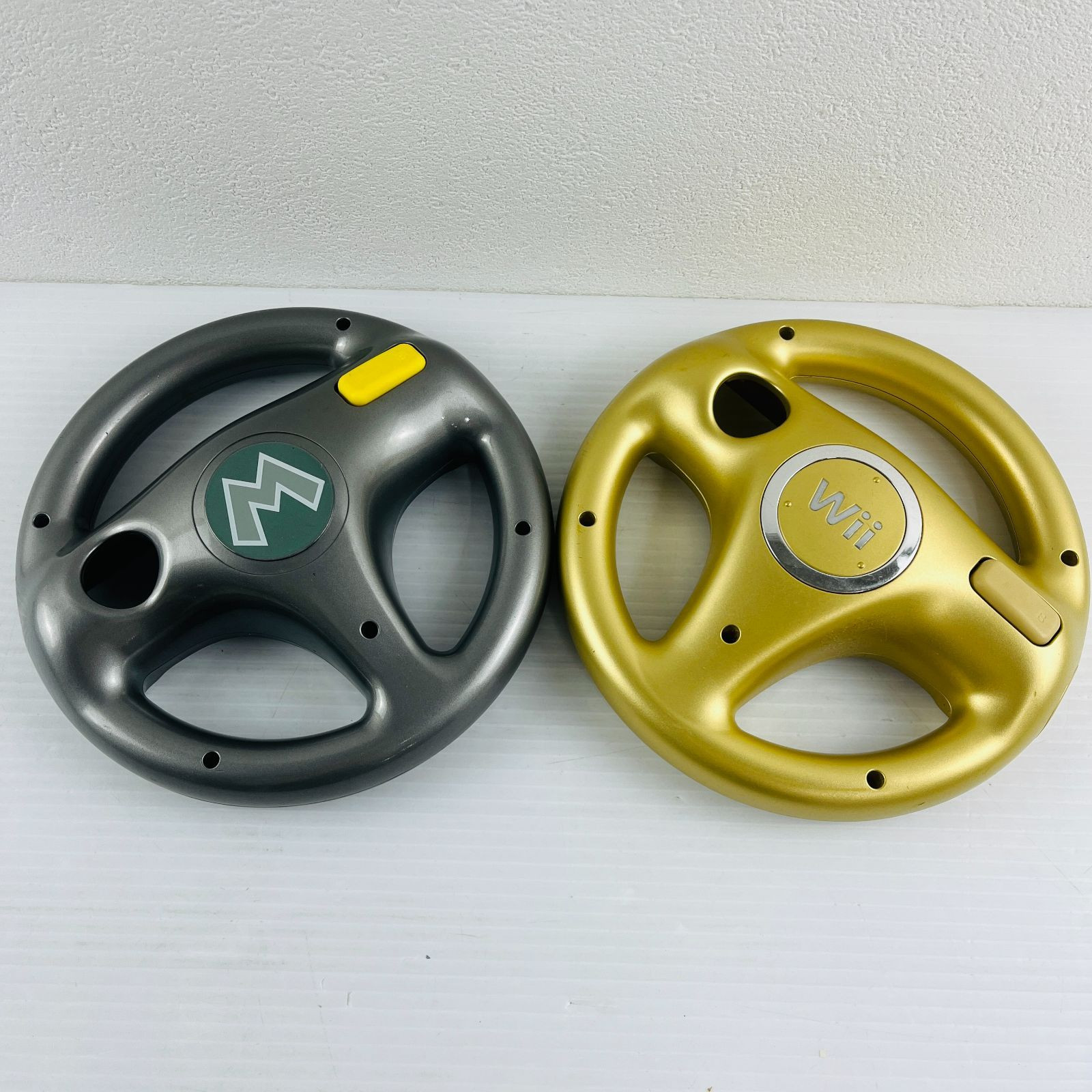 Mario Kart Wii Gold Wheel Set Metal Mario Controller High Quality