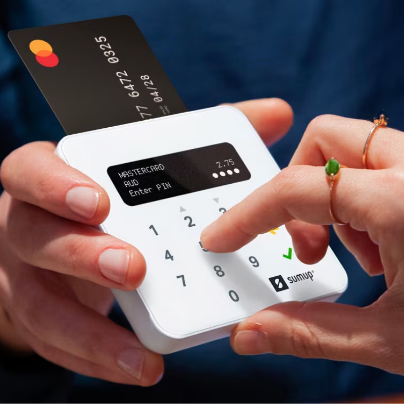 SumUp Air Card Reader Bluetooth Contactless Chip/ PIN iOS Android, Free Shipping