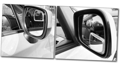 NXTGEN Extended View Blind Spot Mirrors | Universal Fit | Real Glass | Premium