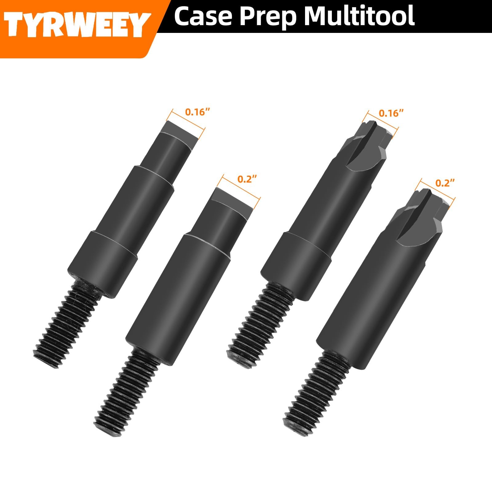 TYRWEEY Case Prep Multitool, Chamfer Deburring Tools for Orange