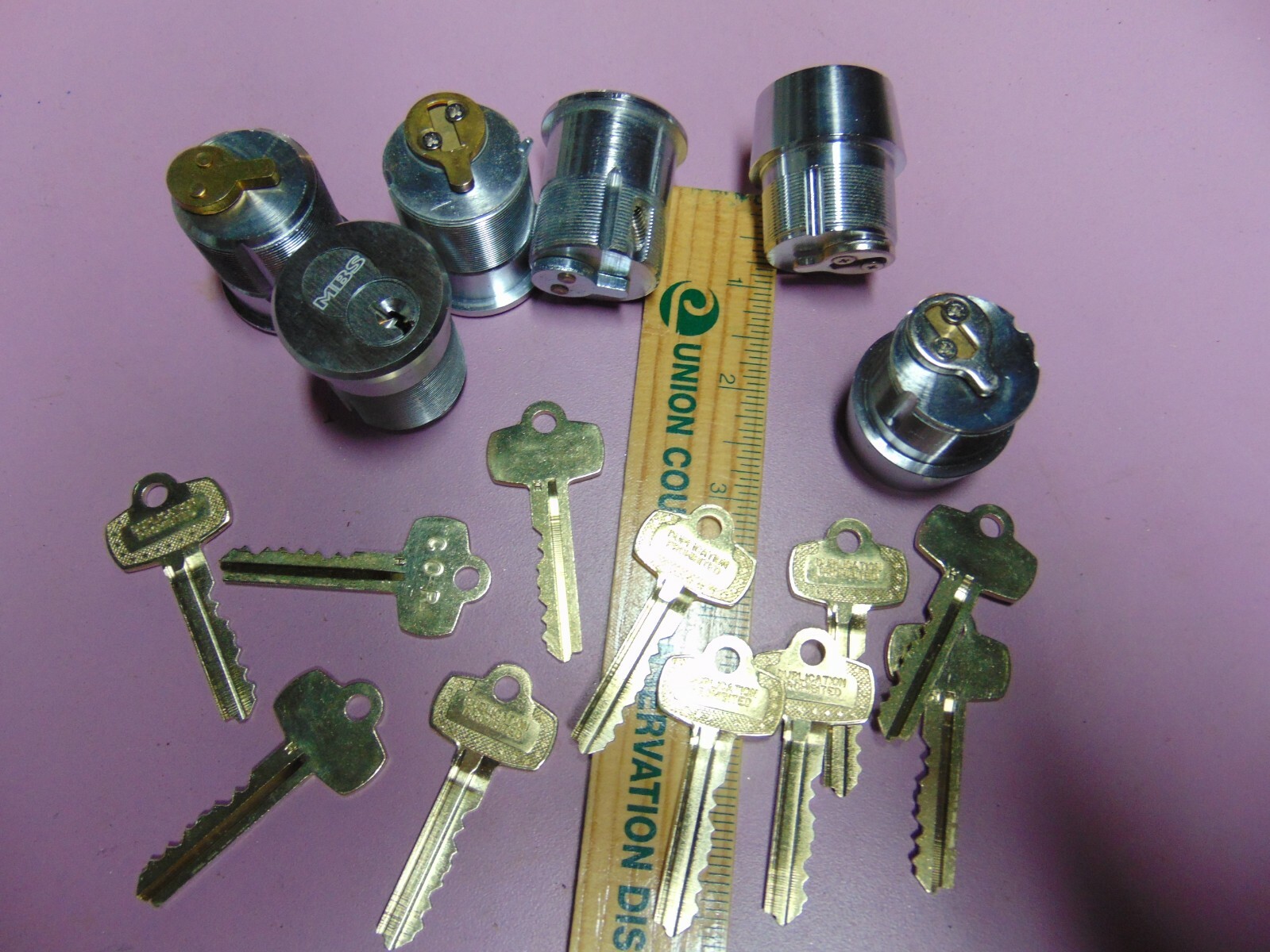 6 BEST LOOK ALIKE MORTISE  LOCKS  WITH 10 KEYS AND 1 CON. KEY      LOCKSMITH
