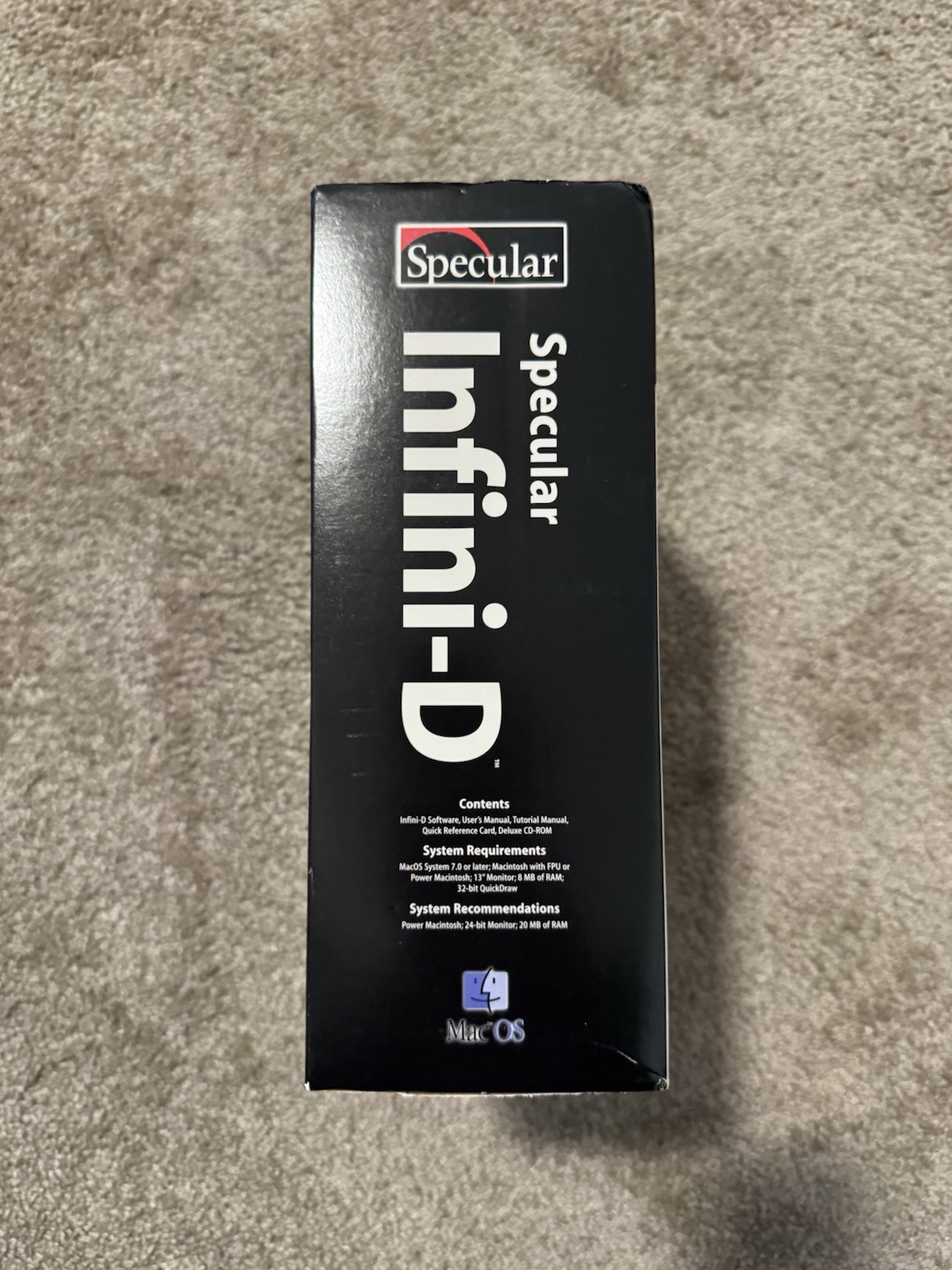Specular Infini-D 3D Animation And Design Pro Resources With Key Cd 1996