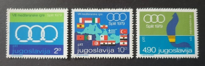 1979 JUGOSLAVIJA YUGOSLAVIA MEDITERANEAN GAMES SPLIT VF MNH