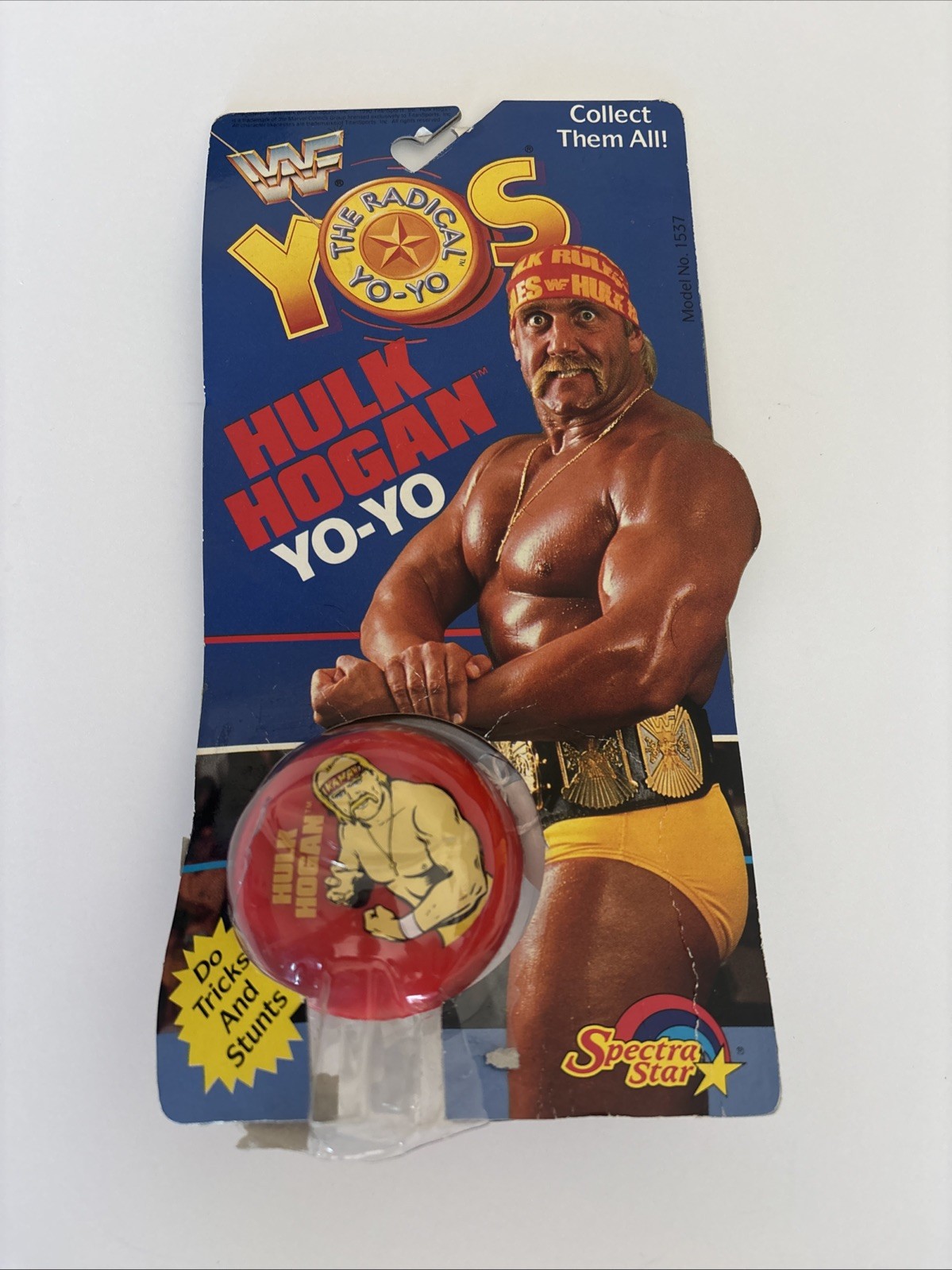 Vintage 1990 Spectra Star Hulk Hogan WWF Yo-Yo The Radical Yo-Yos