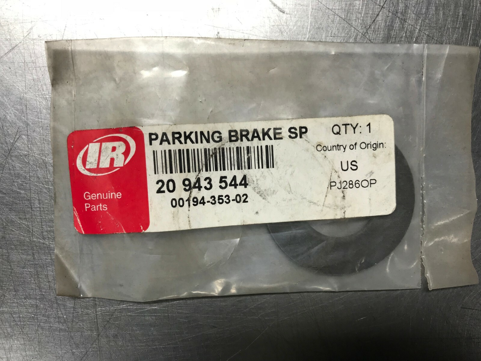 20943544  GENUINE  INGERSOLL RAND   Parking Brake DISC SPRING    RM20943544