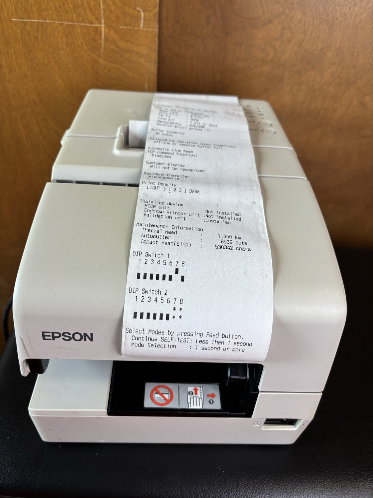 White Epson TM-H6000IV Point of Sale USB Receipt Printer POS M253A + Adapter USB