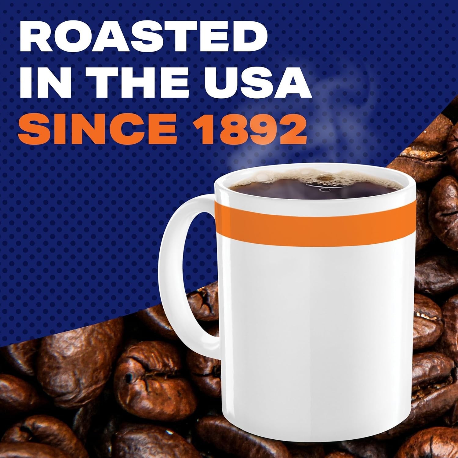 Maxwell House Original Roast Instant Coffee, 8 oz Jar.