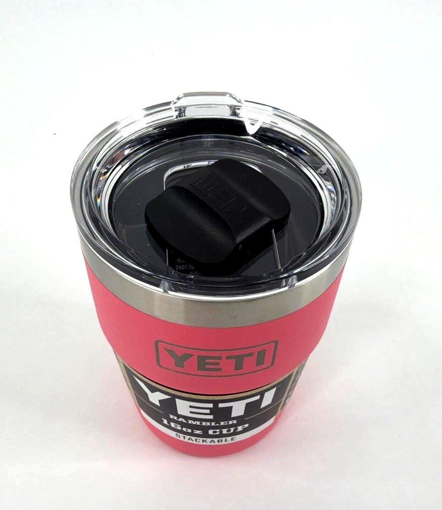 NEW Yeti Rambler 16oz Stackable Tropical Pink- Brand New -
