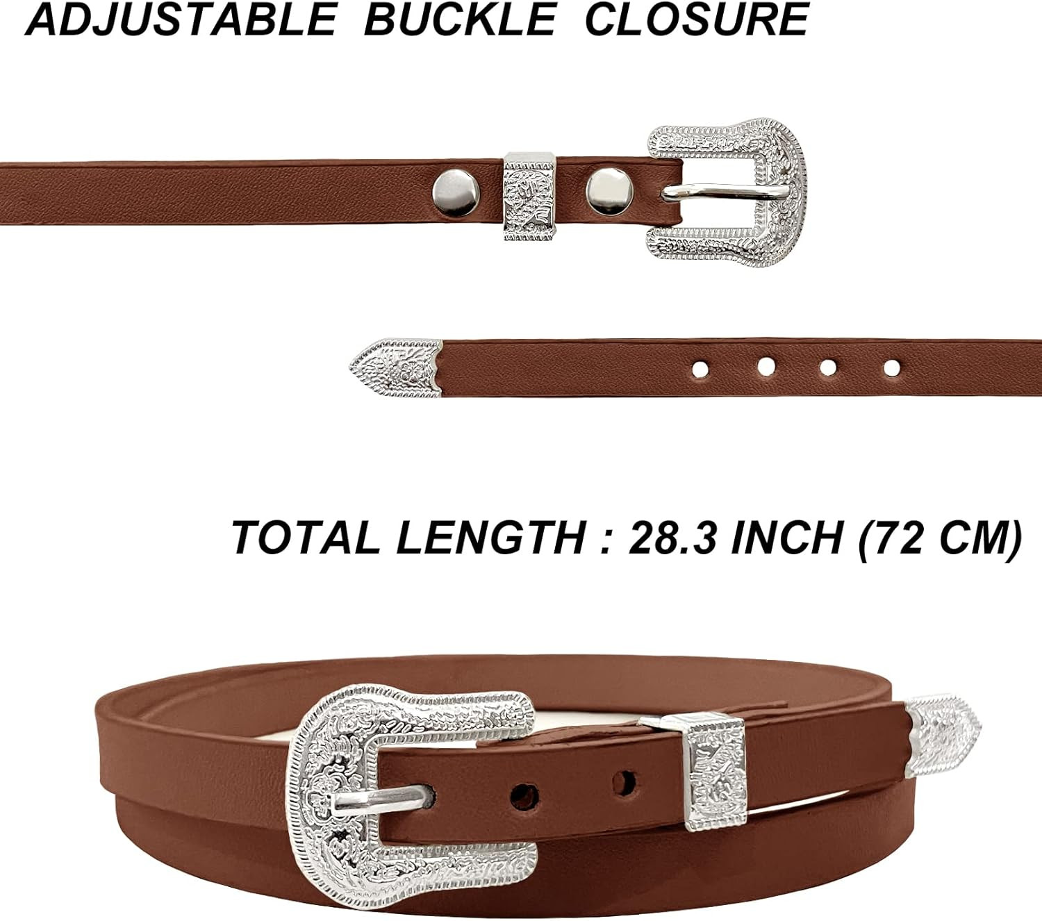 Cowboy Hat Bands for Men Women Western/Fedora/Panama/Straw Hat Belts Leather Cow