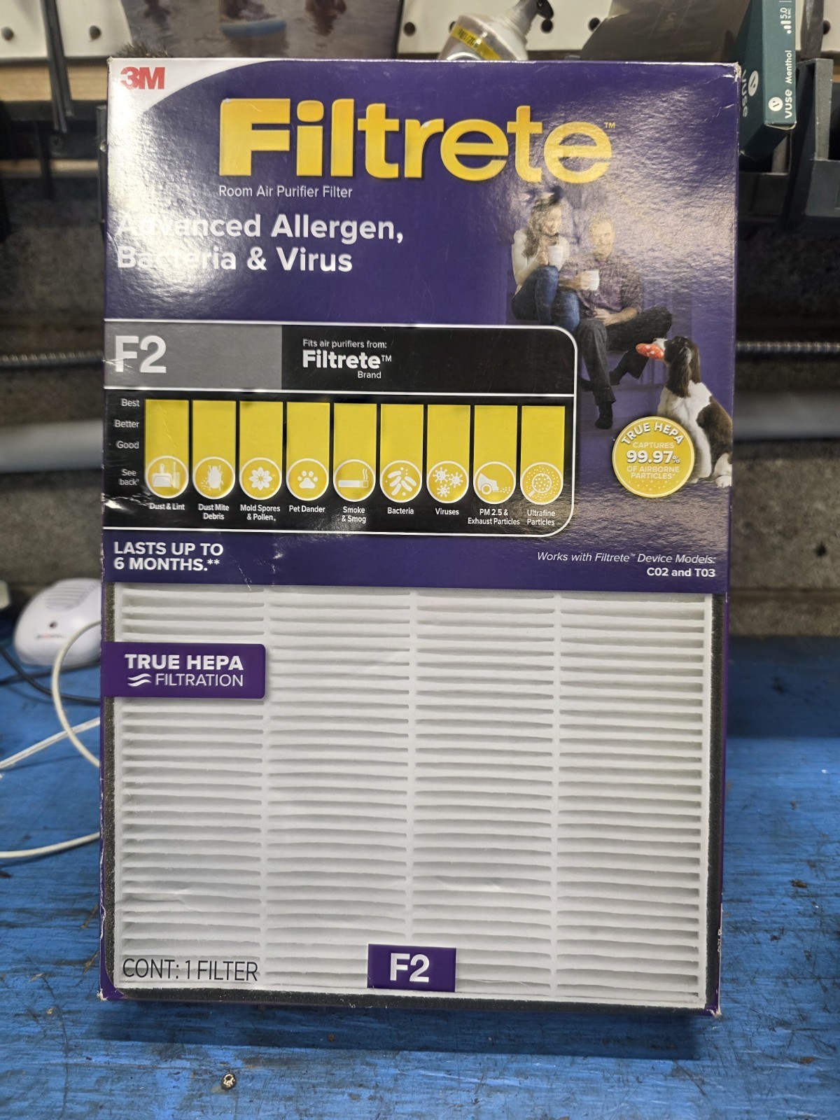 Filtrete 13 in. H X 8.2 in. W Rectangular HEPA Air Purifier Filter 1 pk