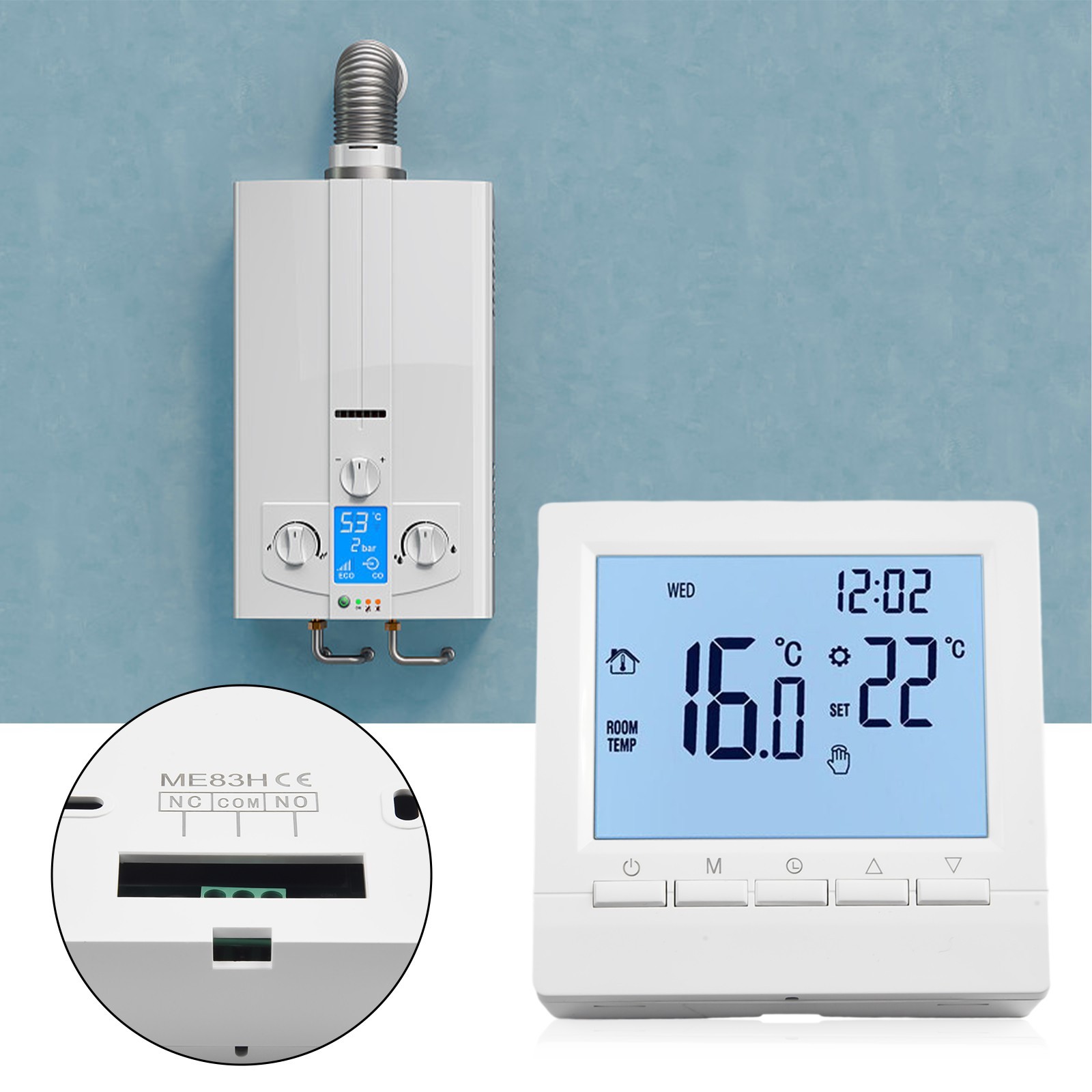 Thermostat Room Accessories Controller Electric Heaters ME8316A Replacement