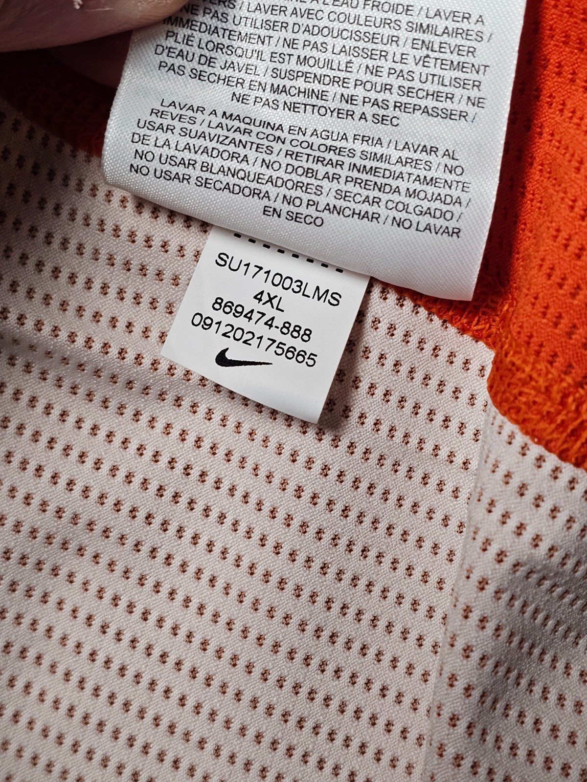 Nike Pro Hypercool Shirt Mens 4XL Orange Compression Sleeveless Training Top