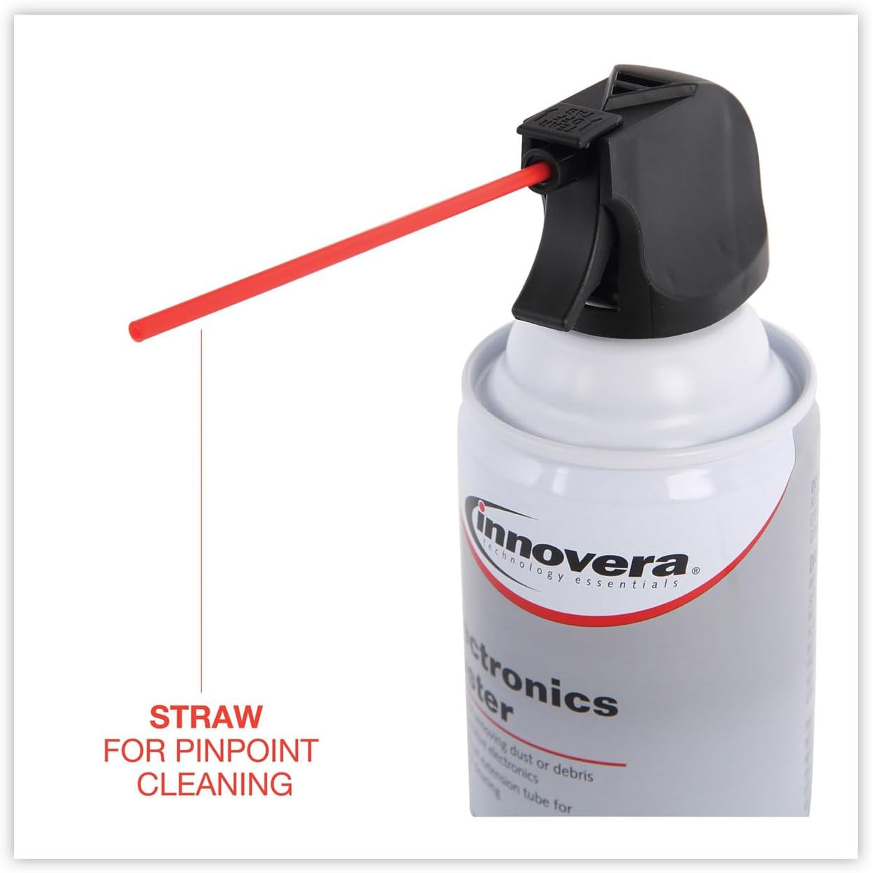 Compressed Air Duster Cleaner, 10 oz Can, 6/Pack