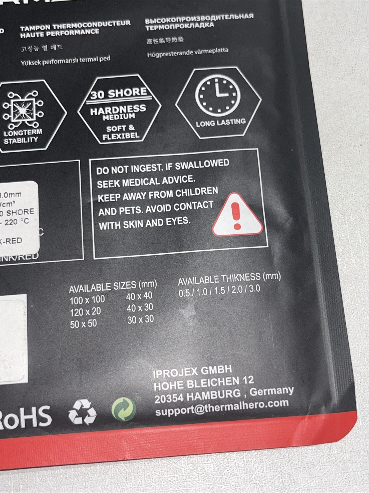 Sealed Thermal Hero Neo Series Pad, High Performance