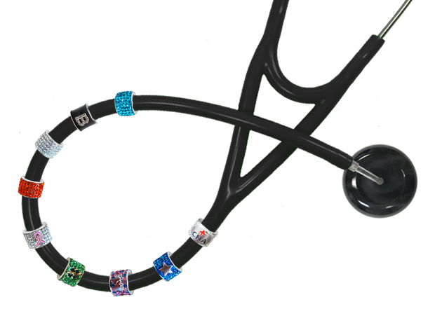 CharMED Stackable Stethoscope Bling Charms | Holidays