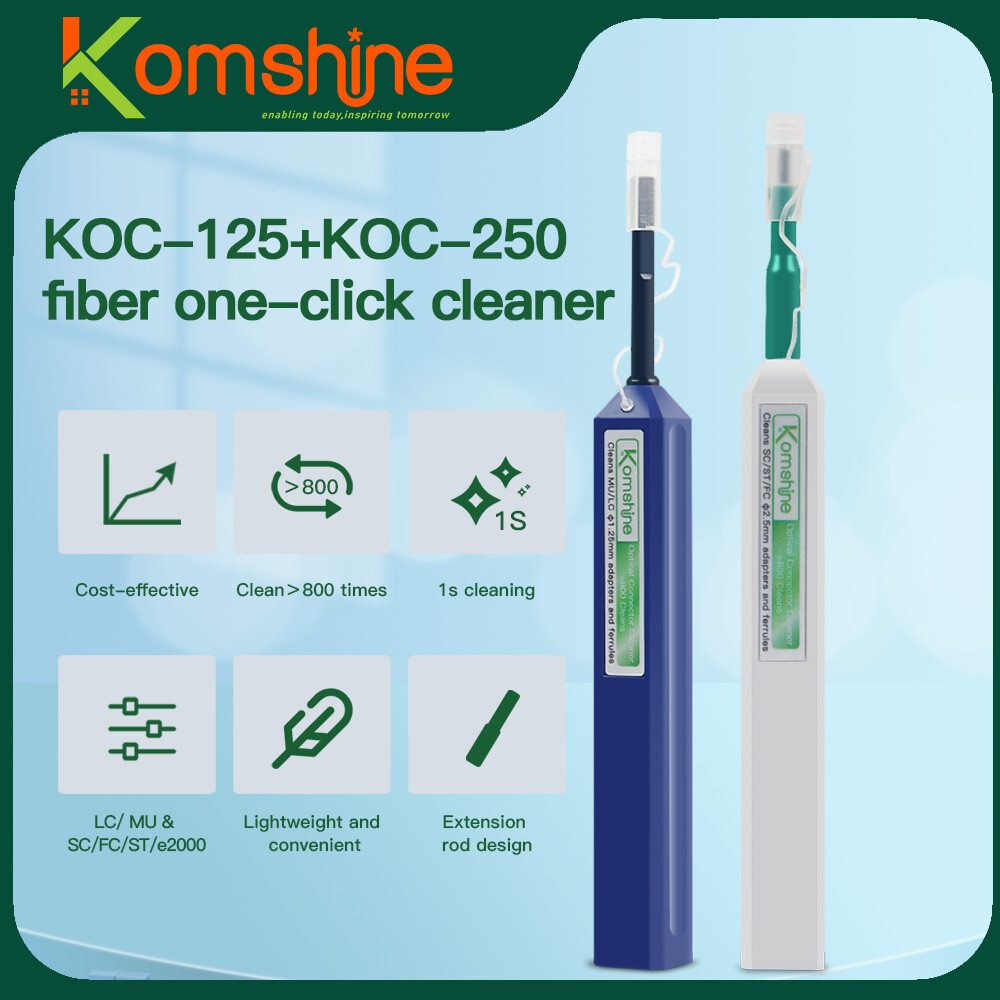 KomShine Fiber Optic Cleaner 1.25/2.5mm Over 800 Cleaning Times for SC/FC/ST/LC