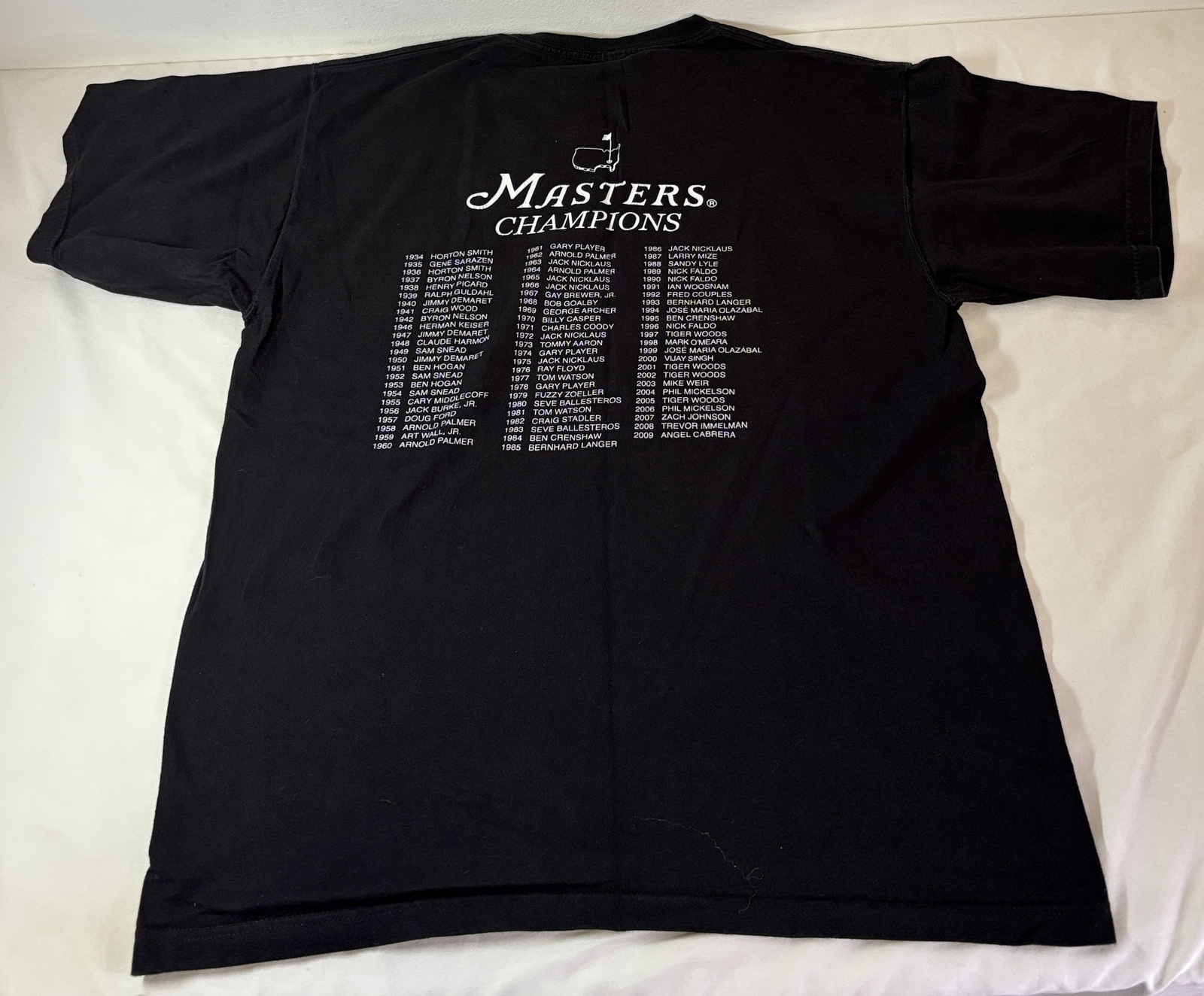 2010 MASTERS golf t-shirt ~ Size L
