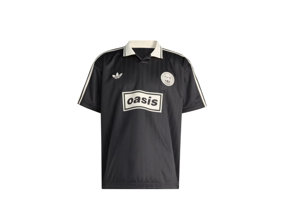adidas x Oasis Tour Jacquard Jersey Mens Size XL Asia Sizing Black KT3437