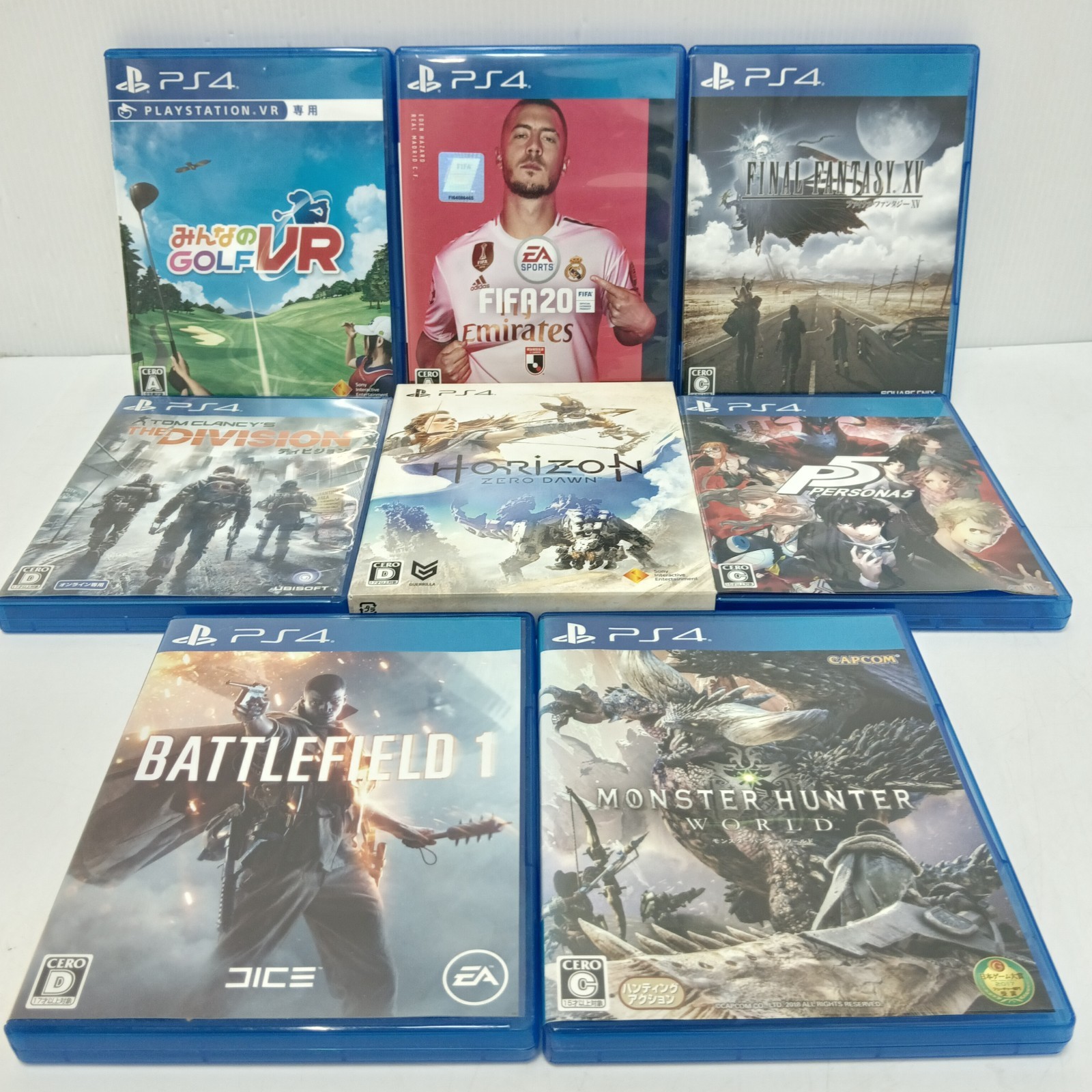 PS4/PlayStation4 lot of 8 Games NTSC-J Japan kuchibashi17 FIFA20/BATTLEFIELD
