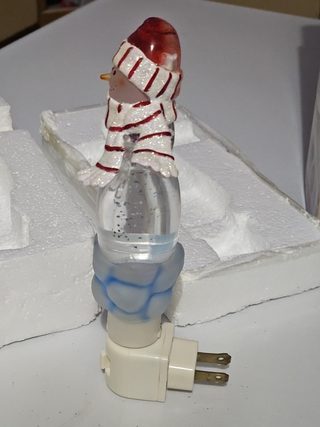 Enchanted Forest Snowman Lava Nightlight