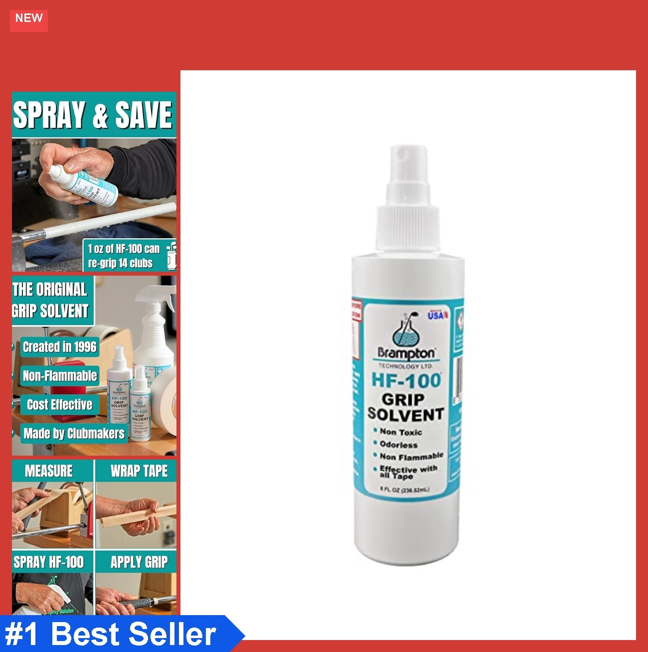 Golf Grip Solvent Non Toxic Non Flammable Odorless Spray for Regripping Club