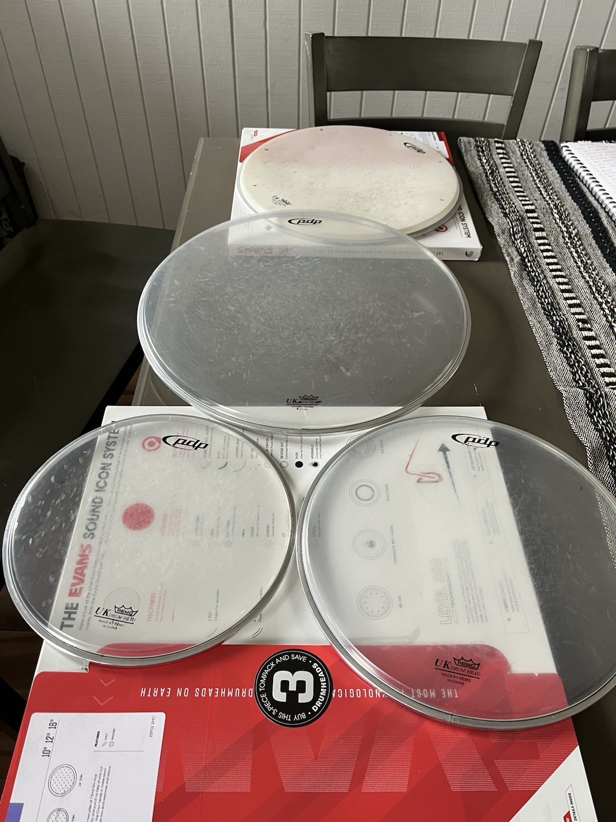 PDP  By Remo Tom Heads 10, 12, 16"