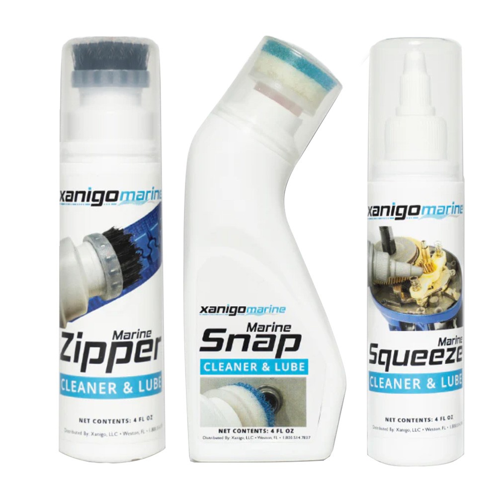 Xanigo Marine 3-Piece Marine Zipper & Snap Lube Set XMZSLS3PC UPC 860007772795