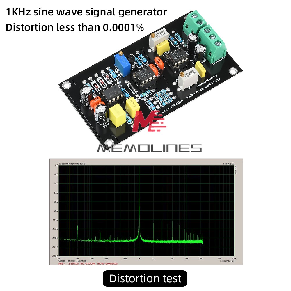 2pcs 1KHz Sine Wave Signal Generator Frequency Oscillator Circuit Board Module