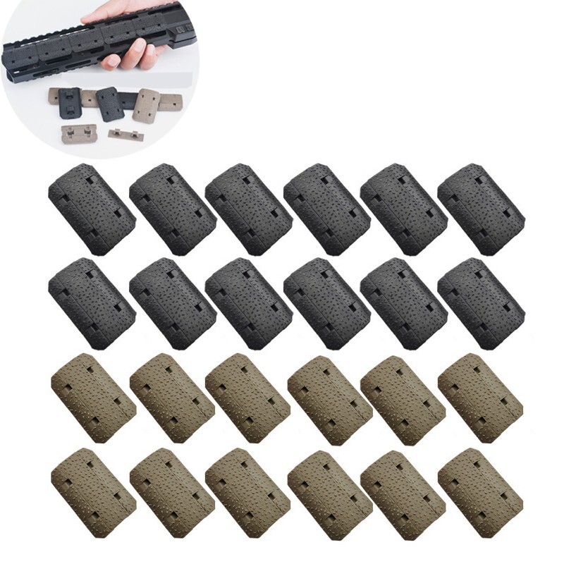 M-lok Rail Cover 12 Piece Polymer Mlok System Covers Fit Mlok Rail System Black