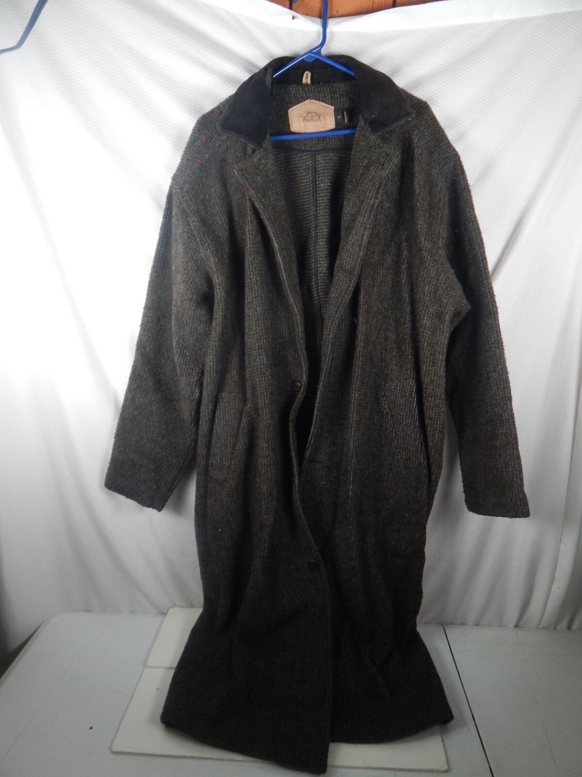 WOOLRICH wool blend Trench coat XL GRAY