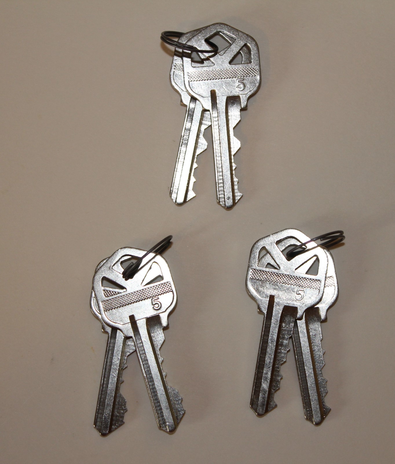 Kwikset Keys to Re-key Kwikset SmartKey Locks Three (3)Pair FREE SHIPPING!! NEW