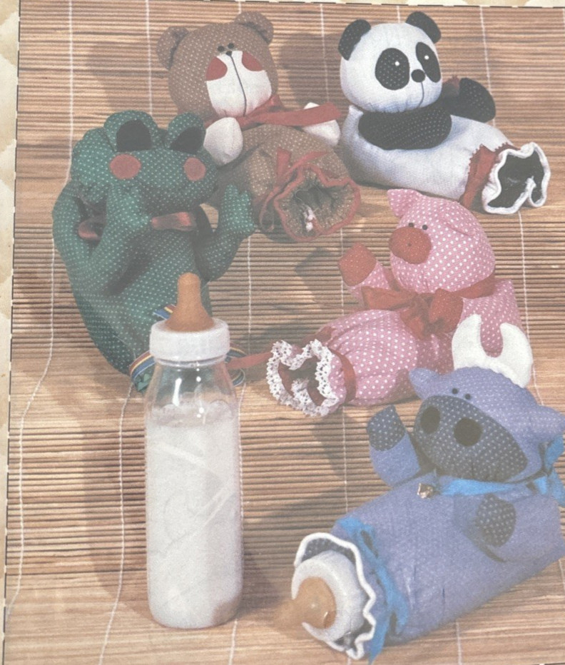 Vtg Rare Patch Press BABY BOTTLE COZY Sewing 1984 Pattern #376 B
